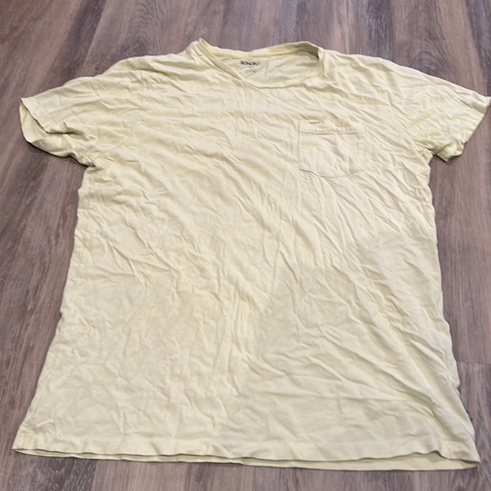 Bonobos Light Yellow Slim Fit Pocket Tee